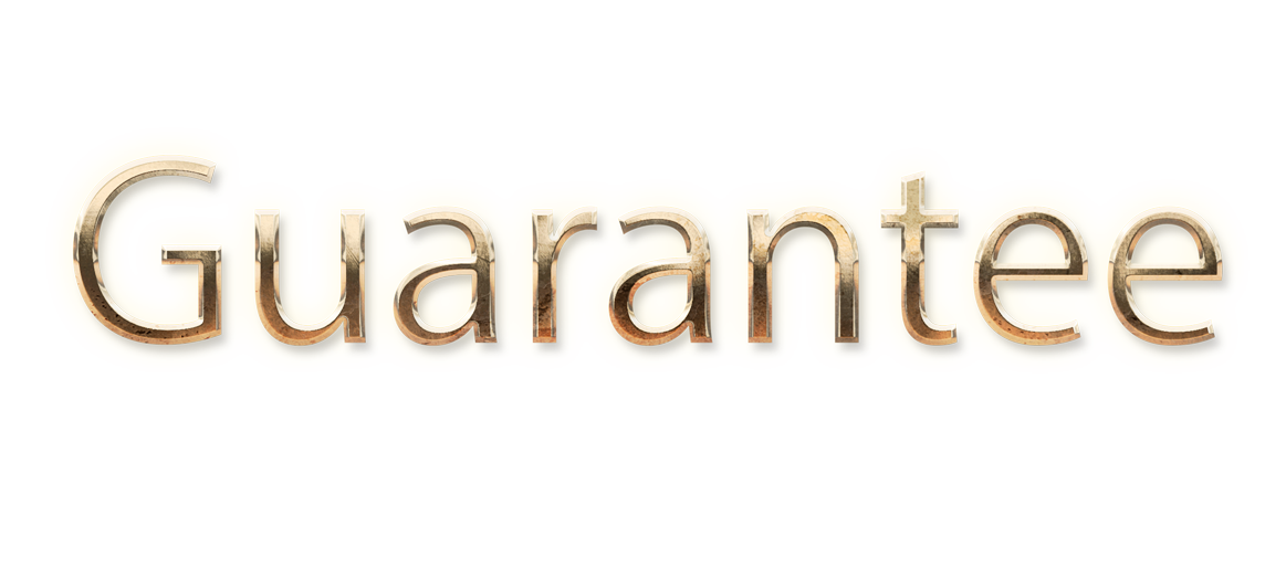 WORD GUARANTEE gold text typography PNG images free